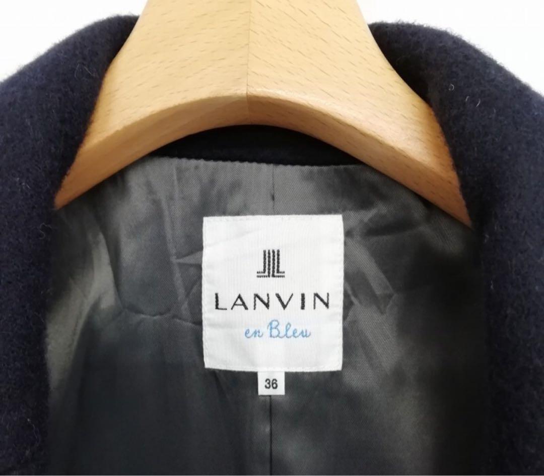 2023美品LANVIN en Bleu ロングオーバーコート