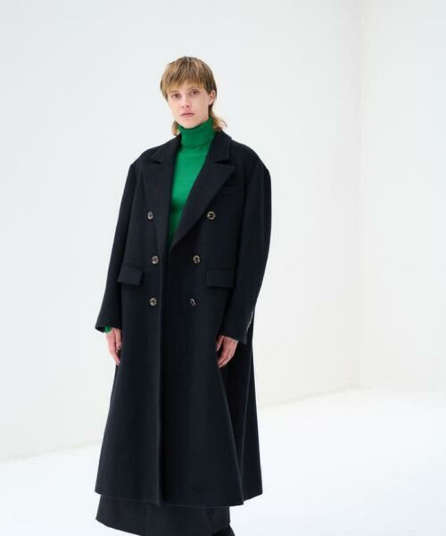 2023美品LANVIN en Bleu ロングオーバーコート