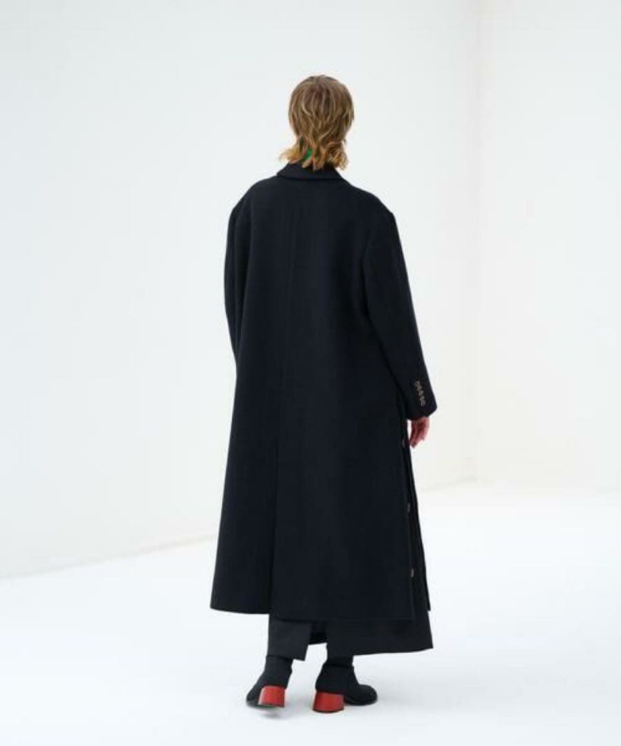 2023美品LANVIN en Bleu ロングオーバーコート