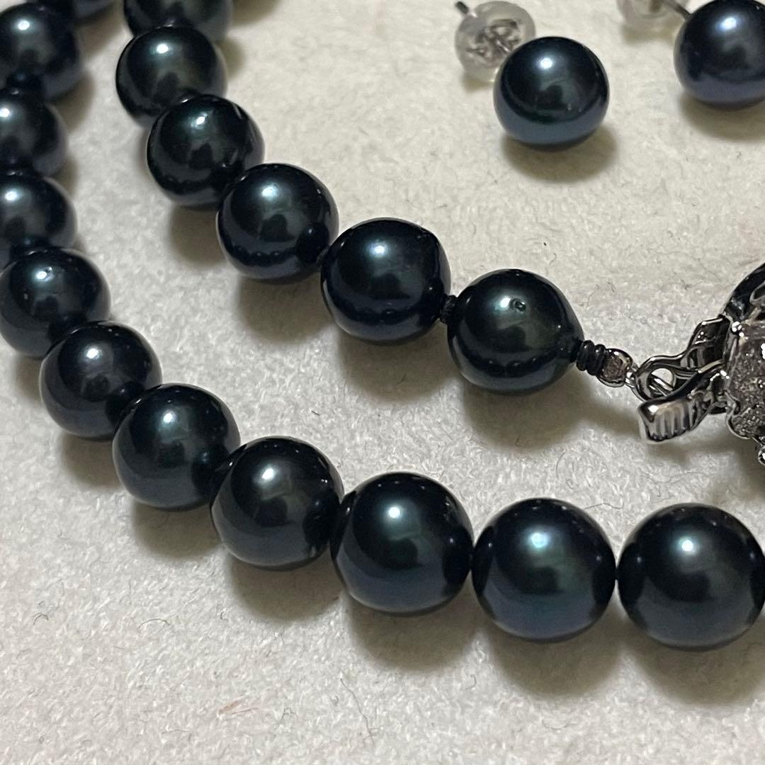 ケース付き専用【K14WG✨美品】 あこや本真珠 ネックレス ピアス 7.5-8