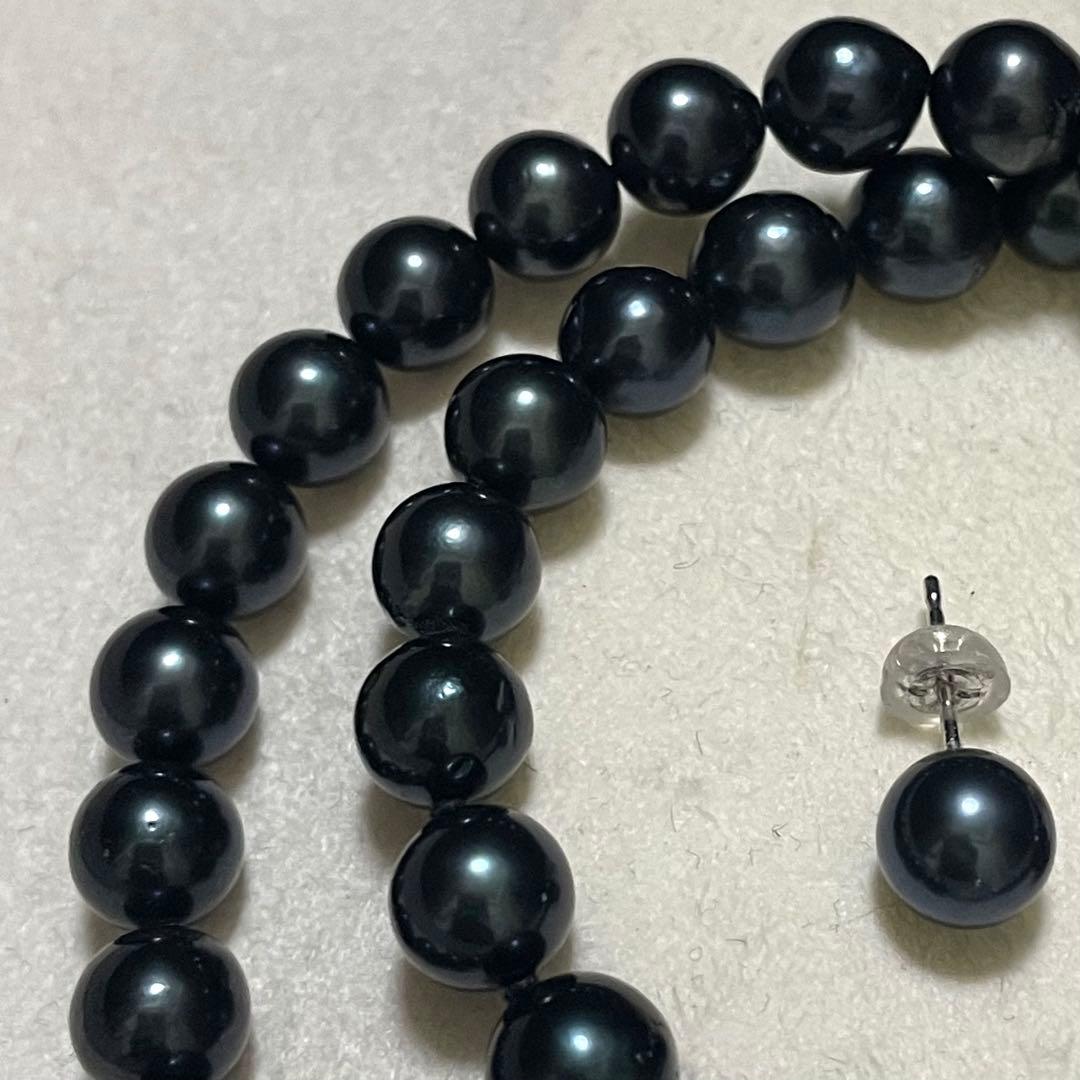 ケース付き専用【K14WG✨美品】 あこや本真珠 ネックレス ピアス 7.5-8