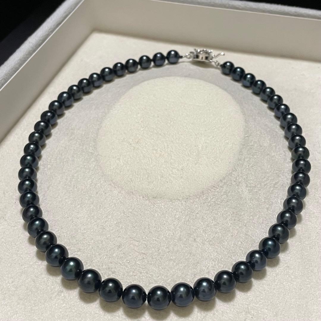 ケース付き専用【K14WG✨美品】 あこや本真珠 ネックレス ピアス 7.5-8