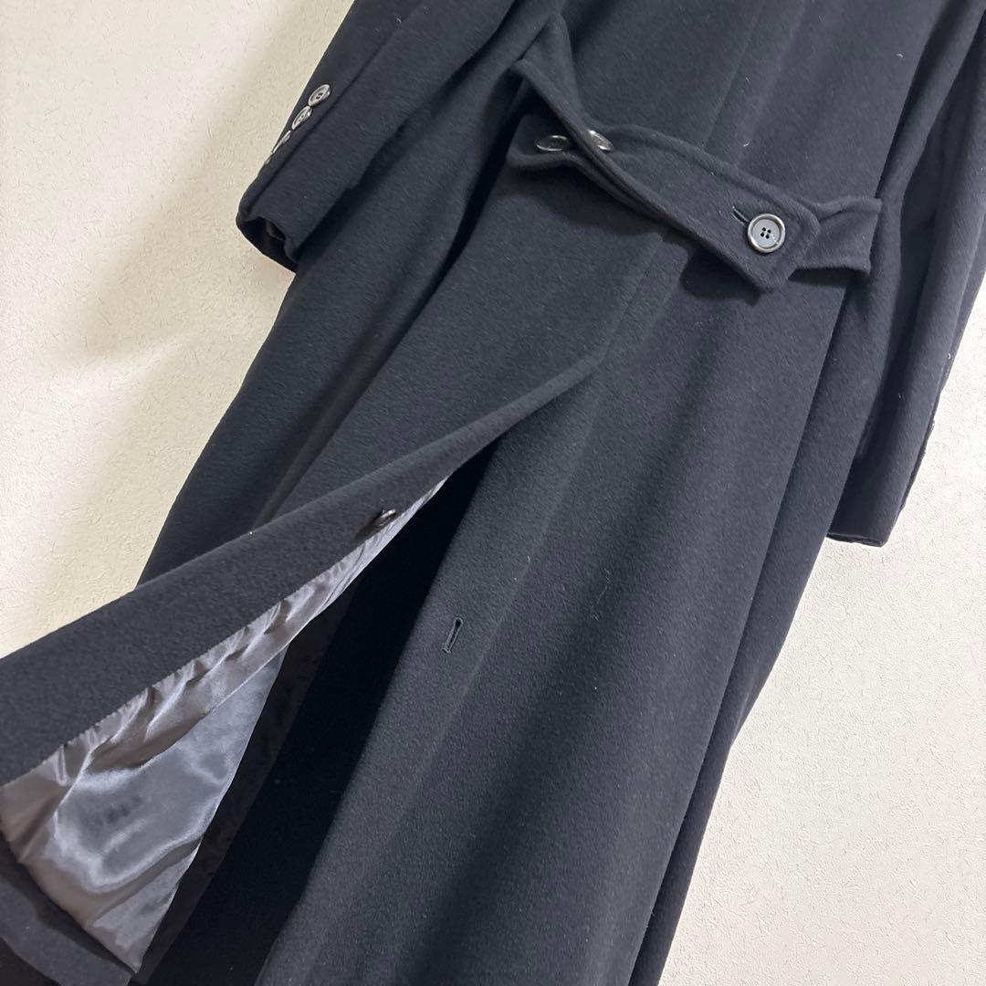 【美品】VAL by Valentino 黒ロングコート48 オンワード樫山