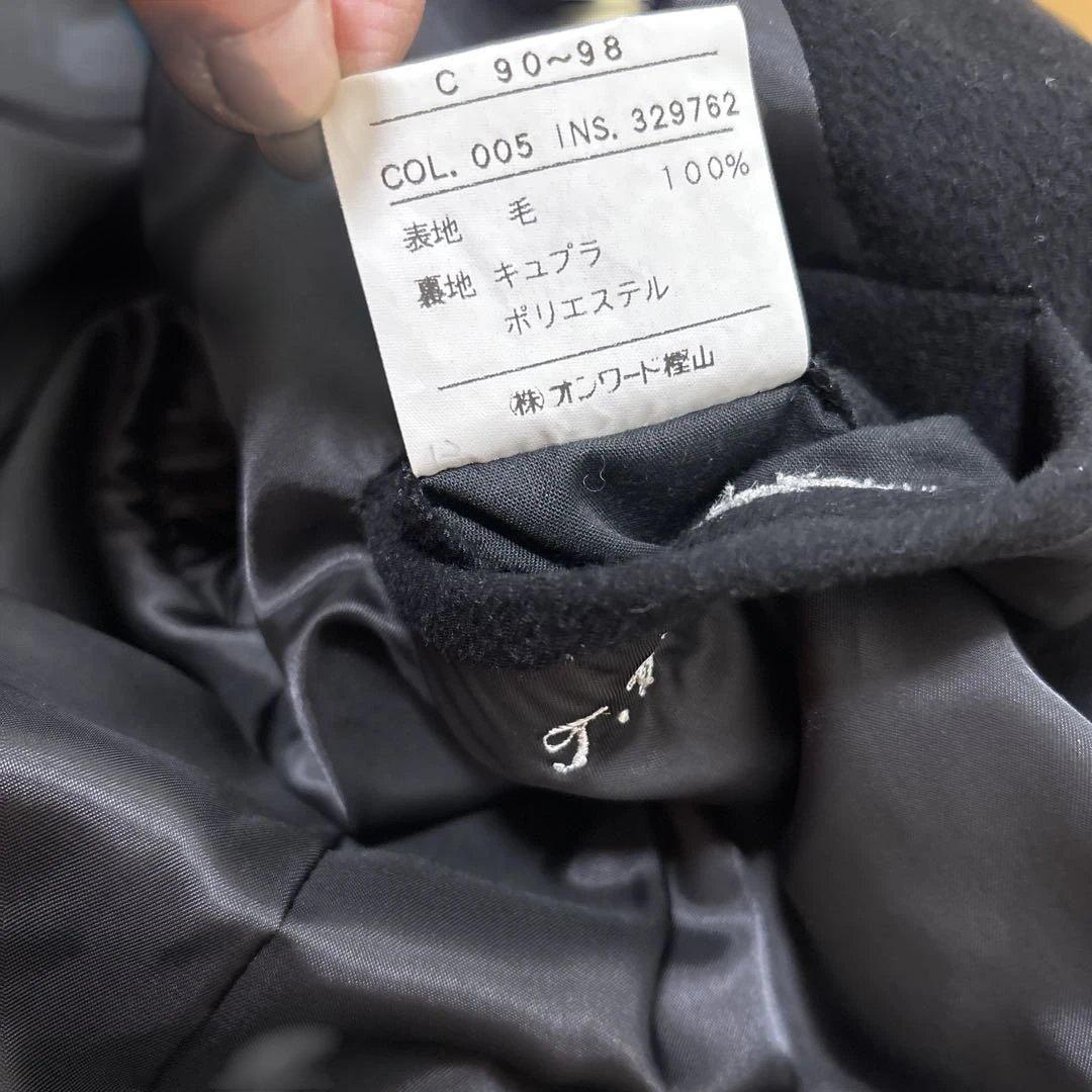 【美品】VAL by Valentino 黒ロングコート48 オンワード樫山