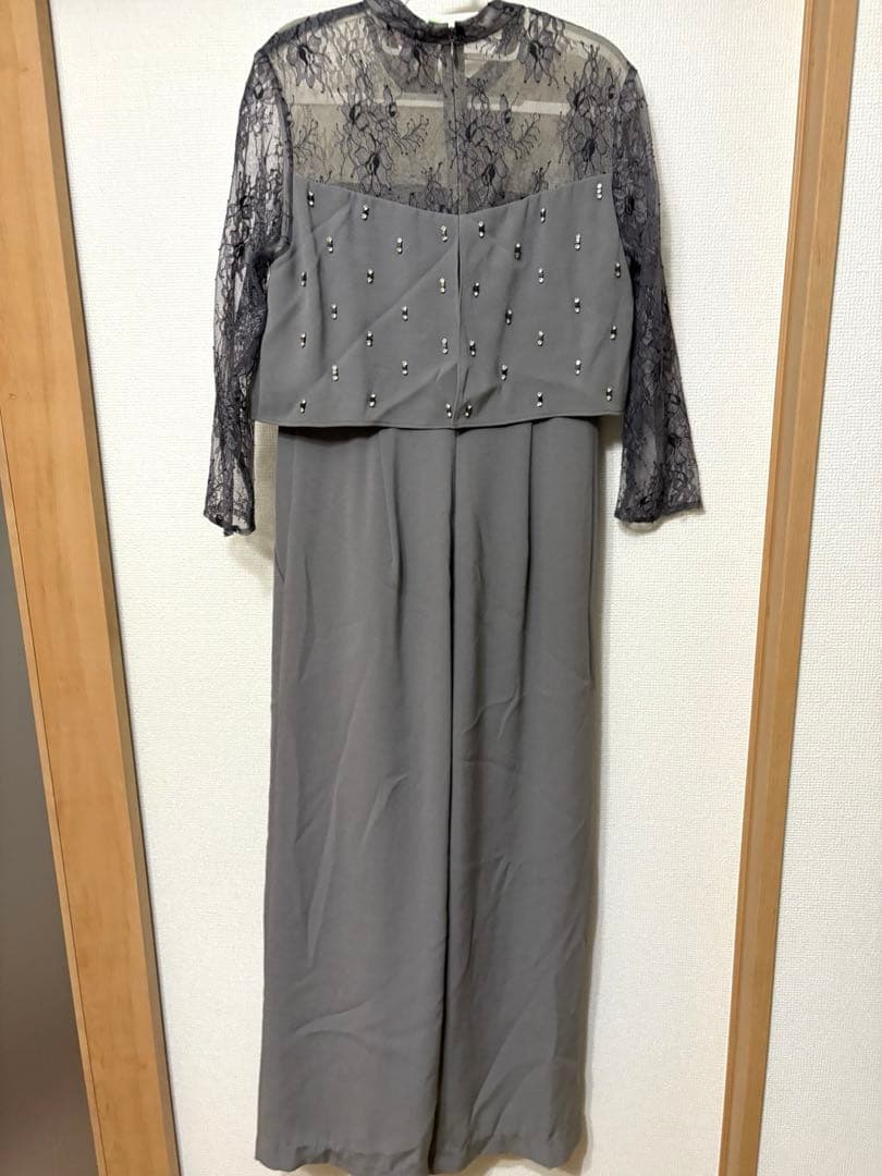 【美品】グレースコンチネンタル ドレス ズボンワンピ レース サロペ　結婚式