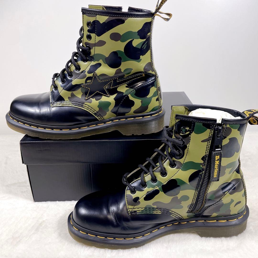 希少 ドクターマーチン × エイプ 60周年 8ホール ブー カモフラ 27cm