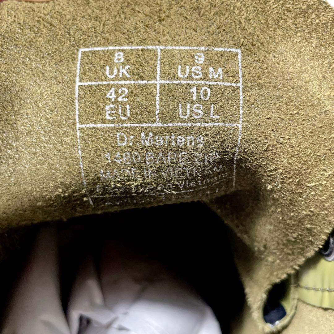 希少 ドクターマーチン × エイプ 60周年 8ホール ブー カモフラ 27cm