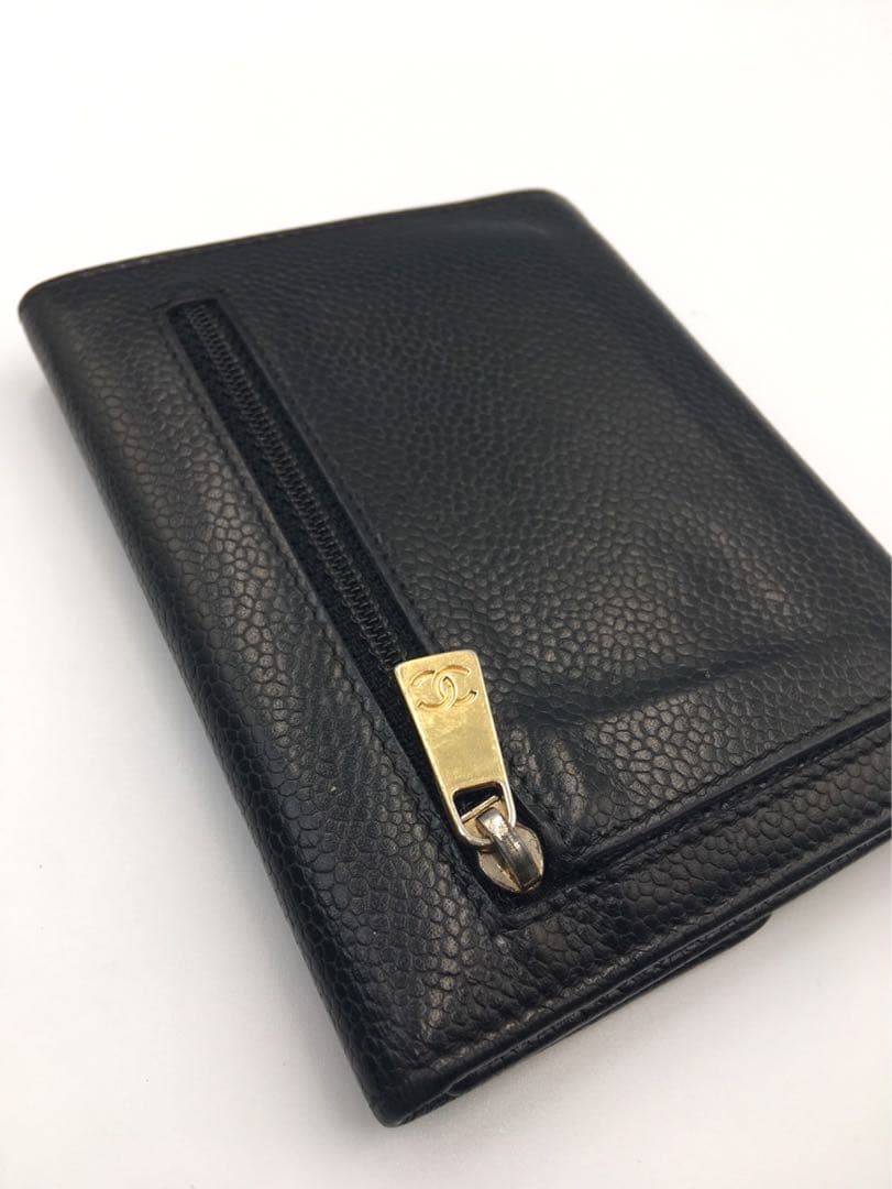 シャネル　キャビアスキン　財布