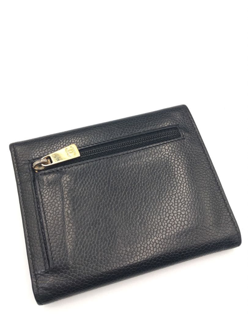 シャネル　キャビアスキン　財布