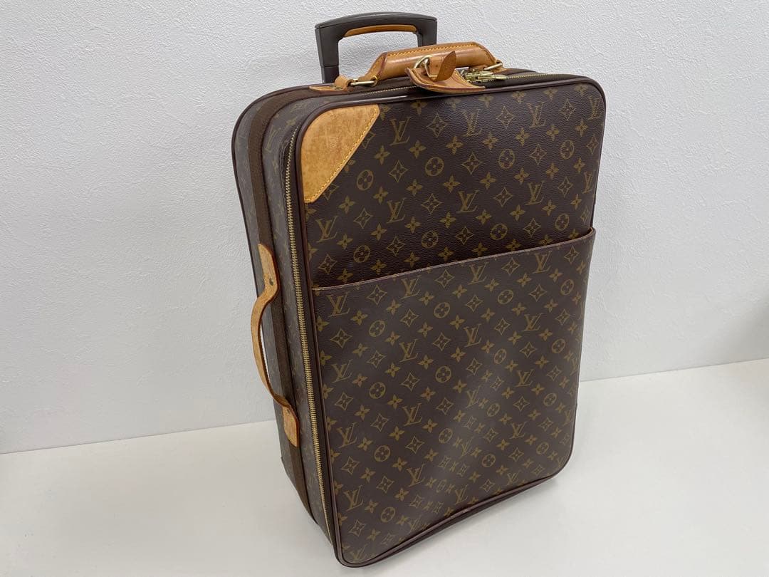 【美品】ルイヴィトン M23294 ぺガス55 キャリーケース モノグラム
