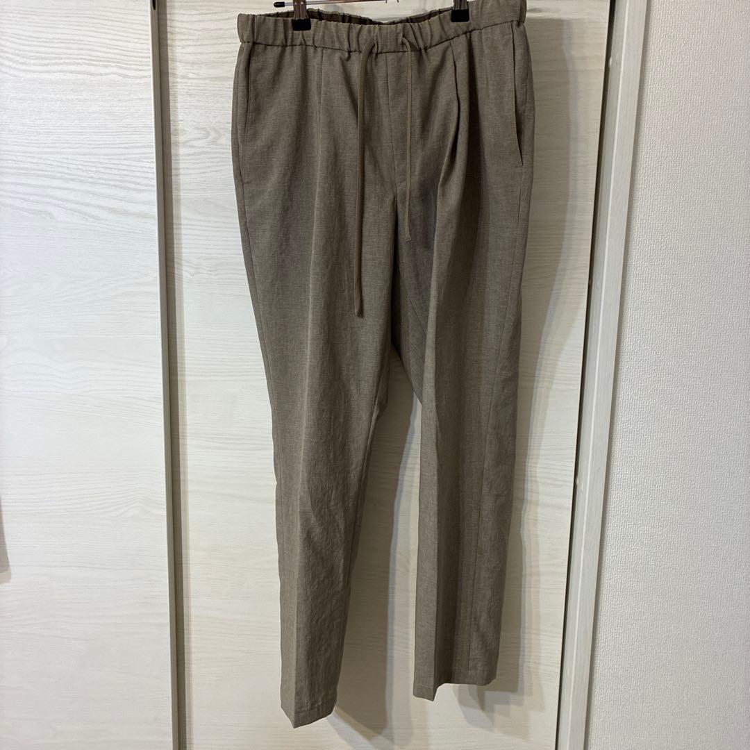 アダムエロペ ADAM ET ROPE ノーカラーセットアップ L リネン風