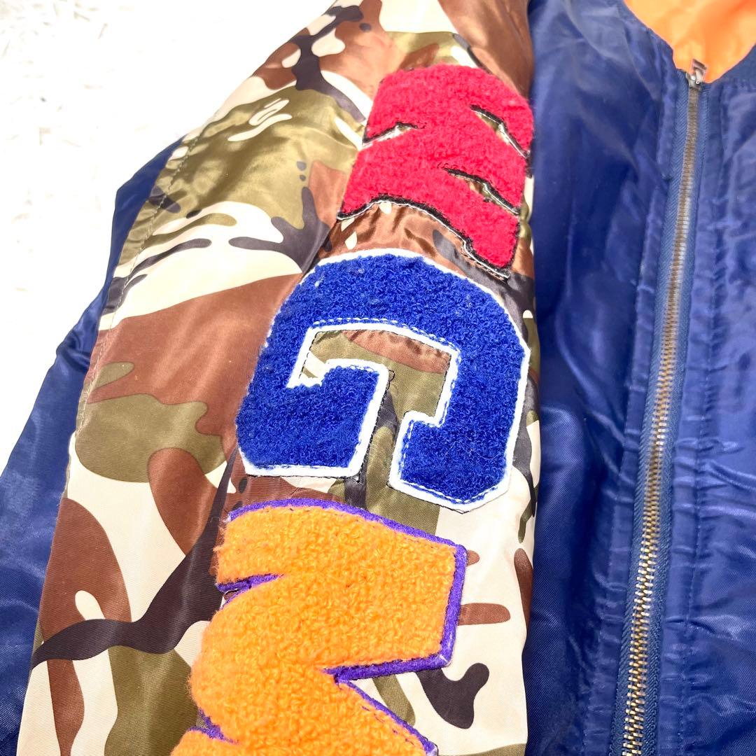 A BATHING APE　エイプ シャーク　MA-1 フライトジャケット L