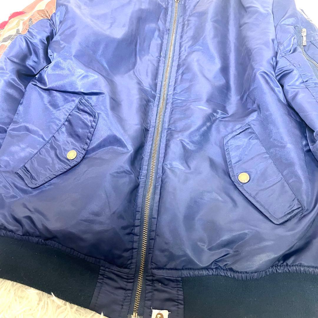 A BATHING APE　エイプ シャーク　MA-1 フライトジャケット L