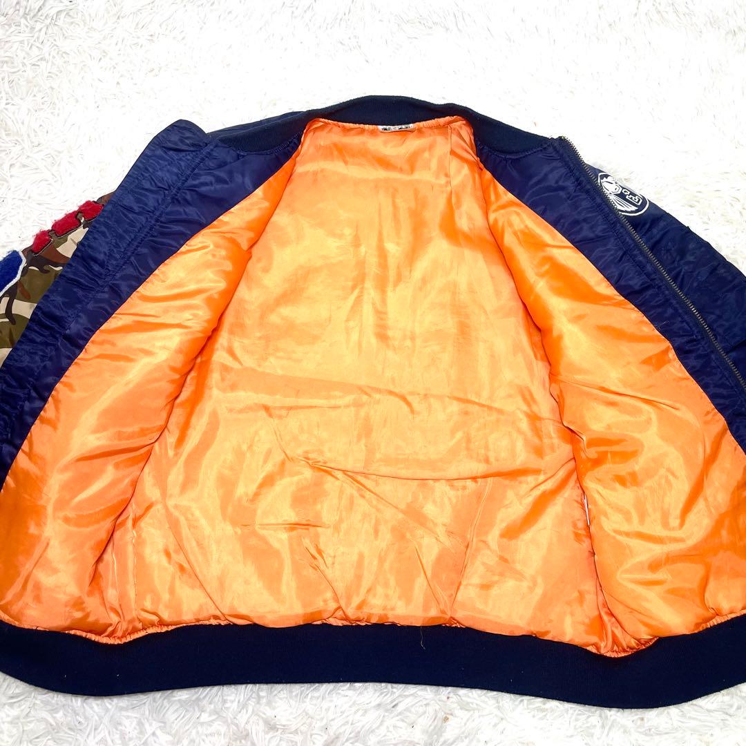A BATHING APE　エイプ シャーク　MA-1 フライトジャケット L