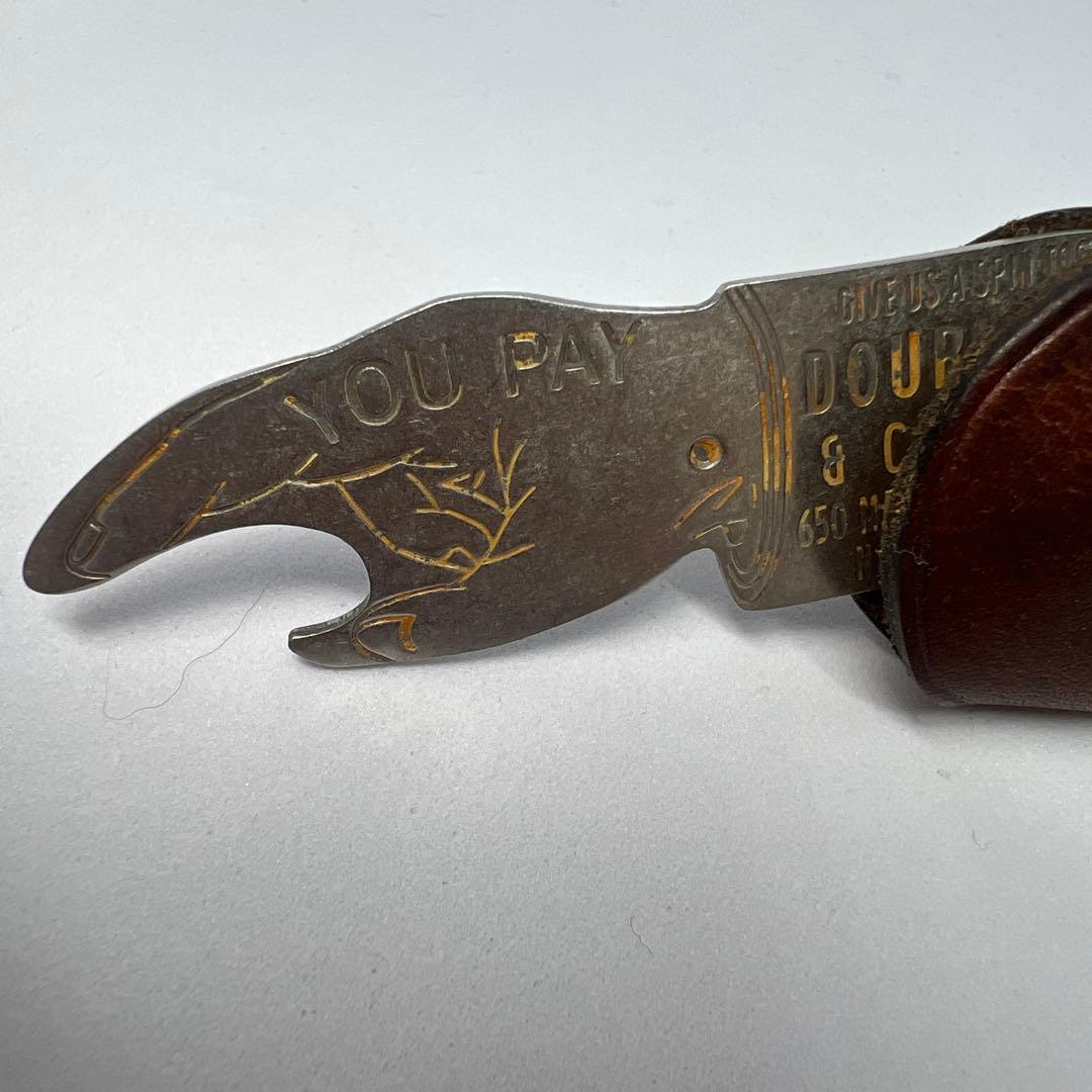 (希少)RRL（ダブルアールエル）革製　栓抜き