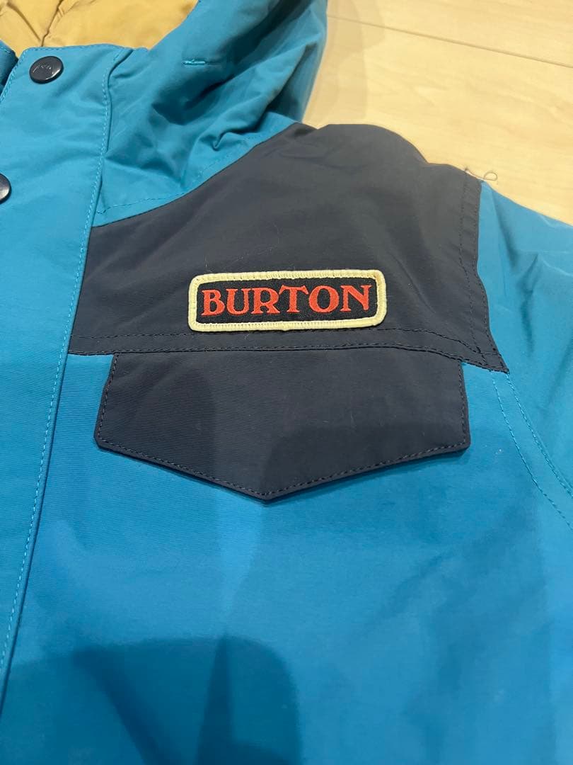 BURTON スノーボードウェア Mサイズ 青/黒　子供用　140