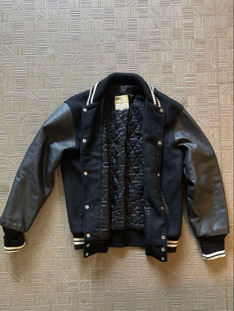 Hewitt スタジャン 90s 00s ヒューイット キルティング　黒　38