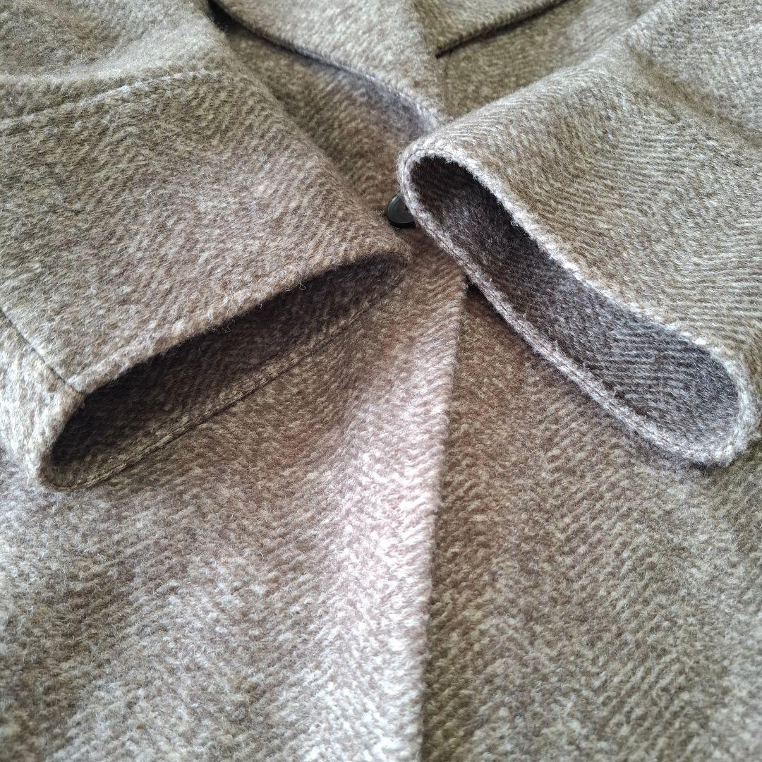 Spick and Span Wスライバーヘリンボーンミドルコート 38