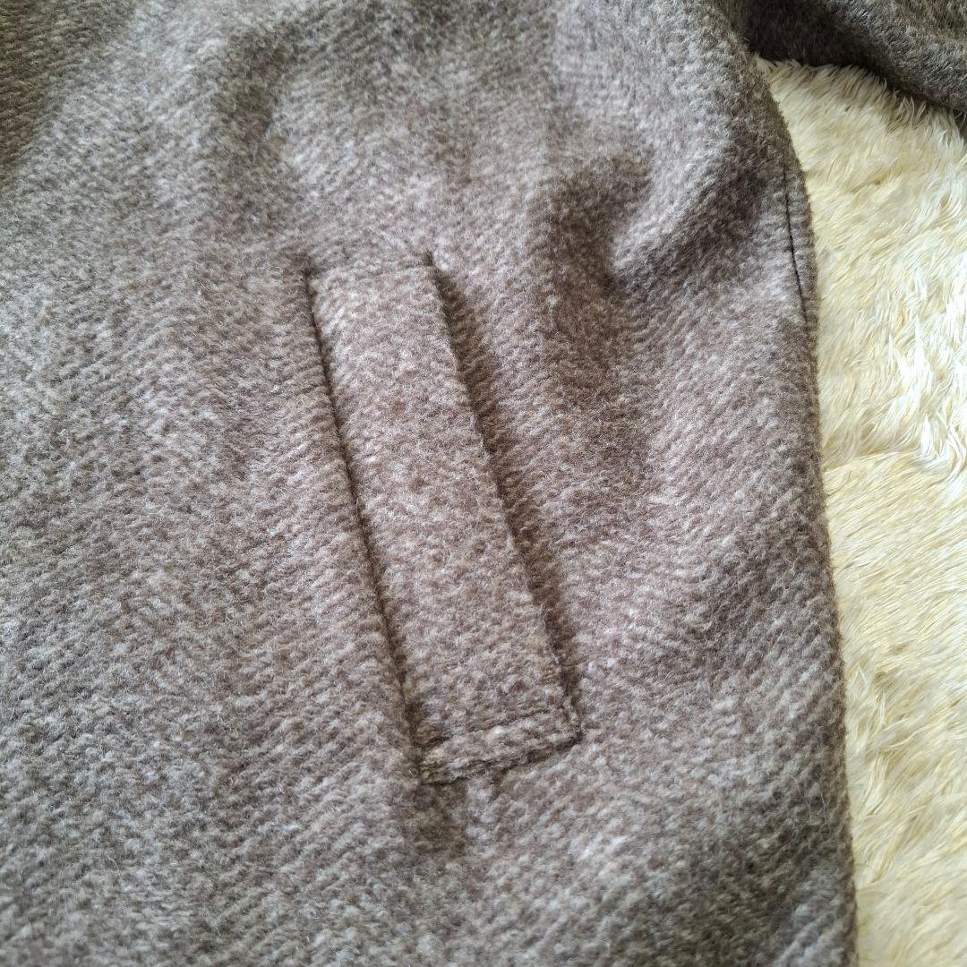 Spick and Span Wスライバーヘリンボーンミドルコート 38