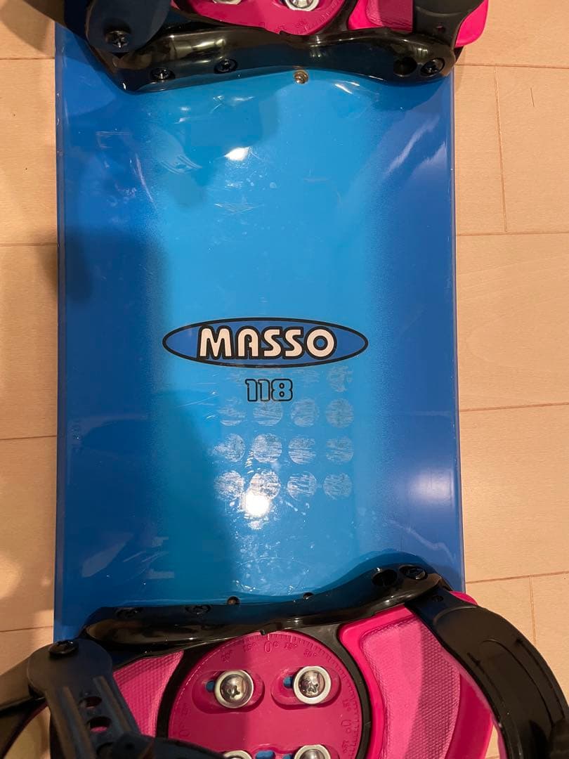 MASSO スノーボード 118cm バインディング付き キッズ用