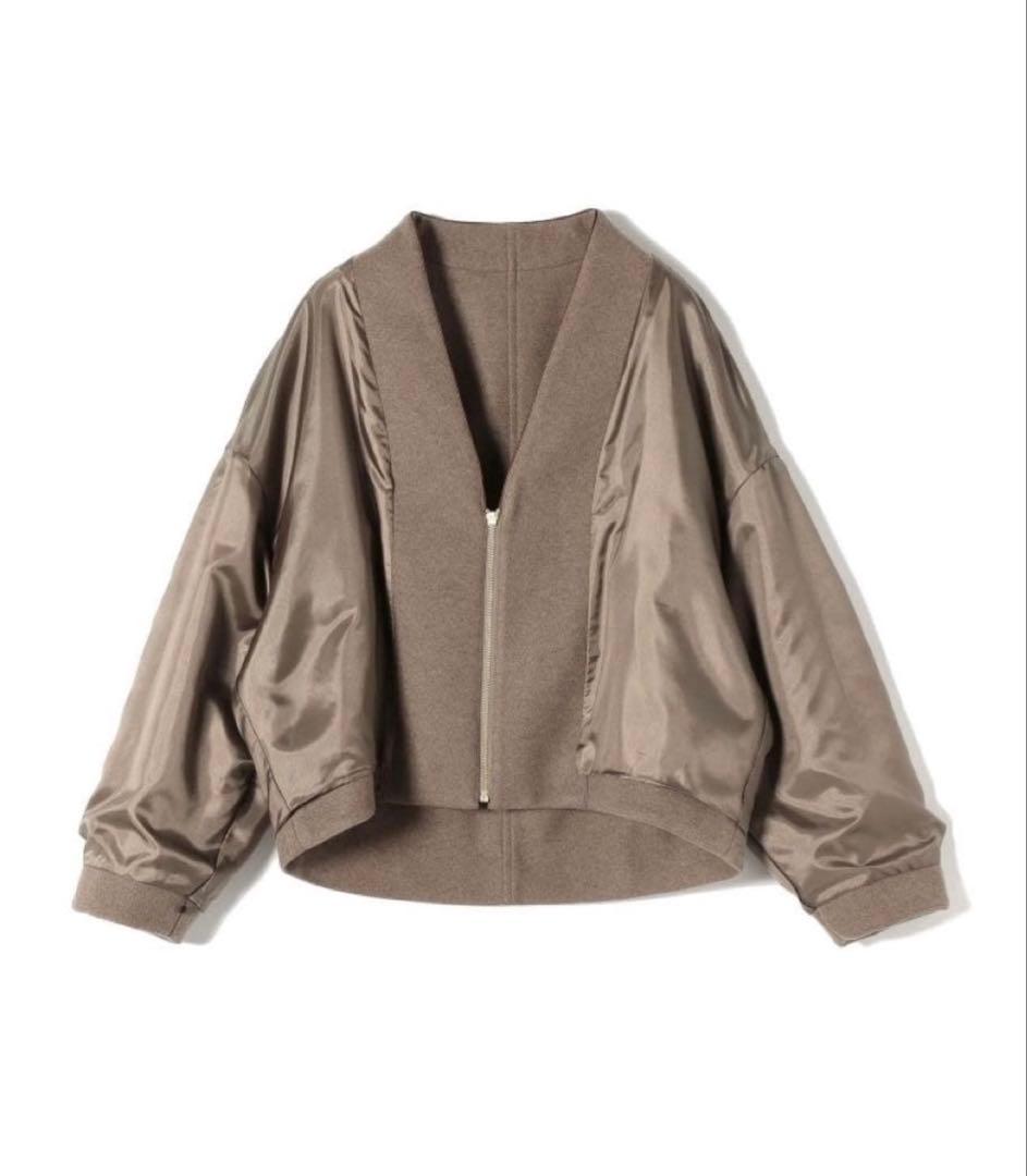 のーこ【2023AW】SHIPS パイピング デザイン ジップ ブルゾン