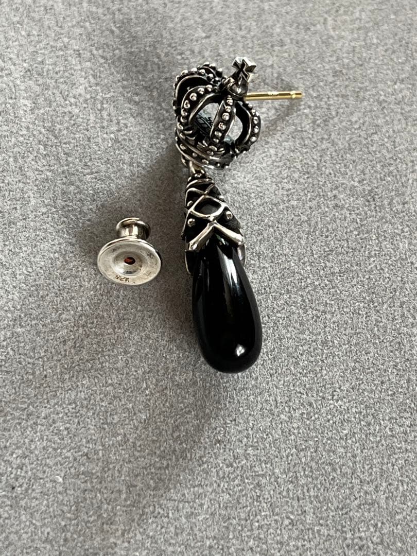 Justin Davis ドロップシルバーピアス(片耳用)