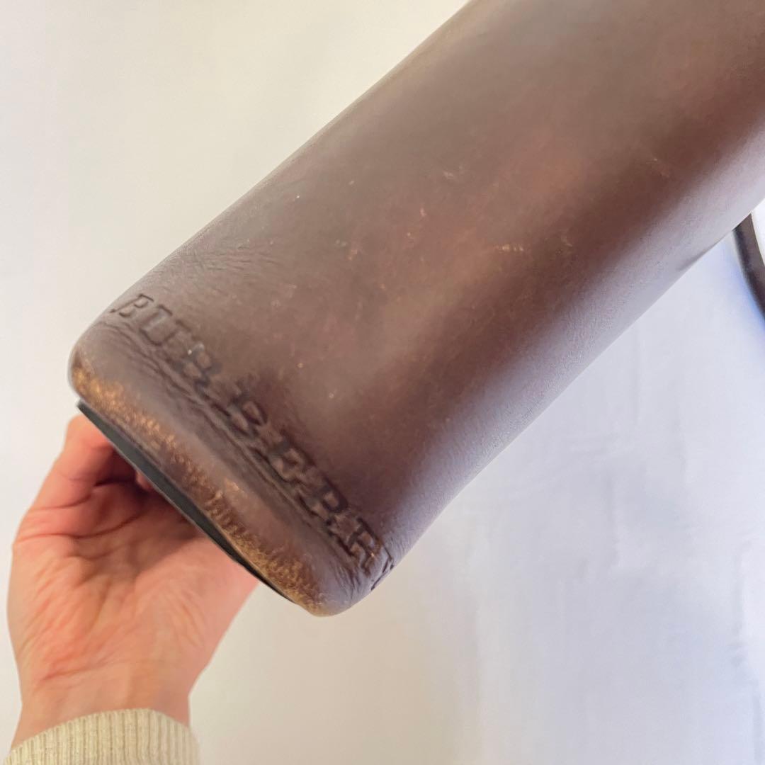 BURBERRY トートバッグ ウール レザー バーバリーチェック