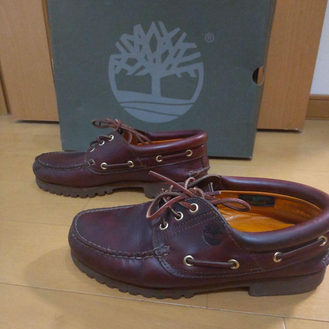 【ケア済・値下げ可】Timberland 3eye バーガンディ 25.5