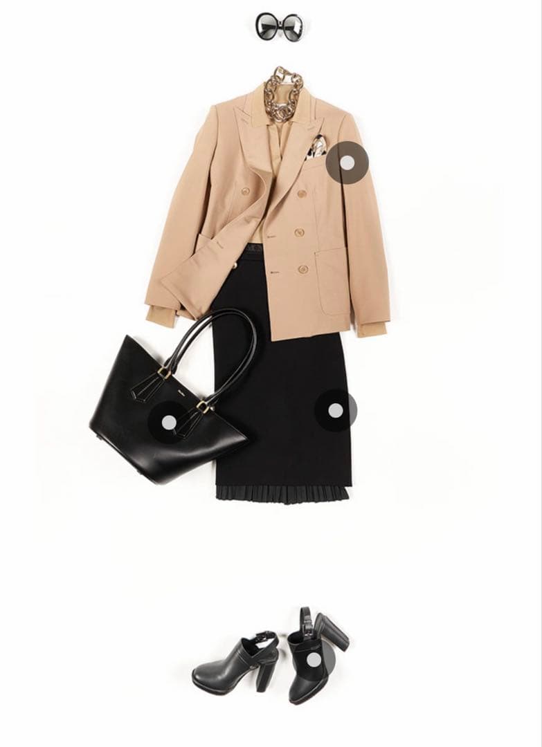 Max Mara ストレッチコットン スカート　34未使用美品