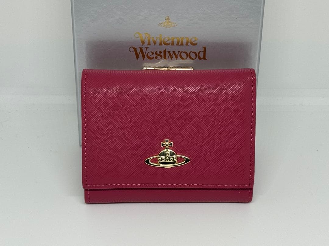 【新品未使用】Vivienne Westwood 三つ折り財布 ピンク