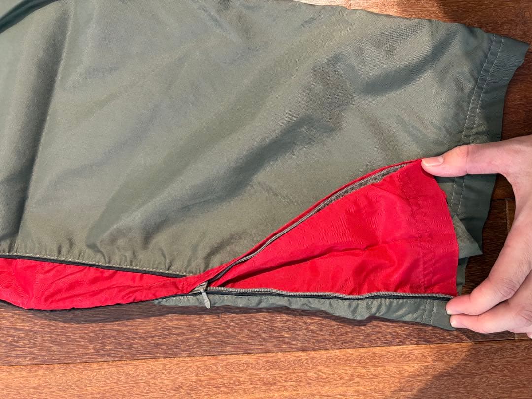 90s NIKE ナイロンパンツ　ワイドストレート　サイドジップ　ライナー付き