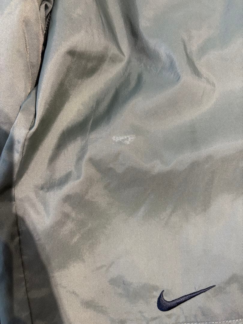 90s NIKE ナイロンパンツ　ワイドストレート　サイドジップ　ライナー付き
