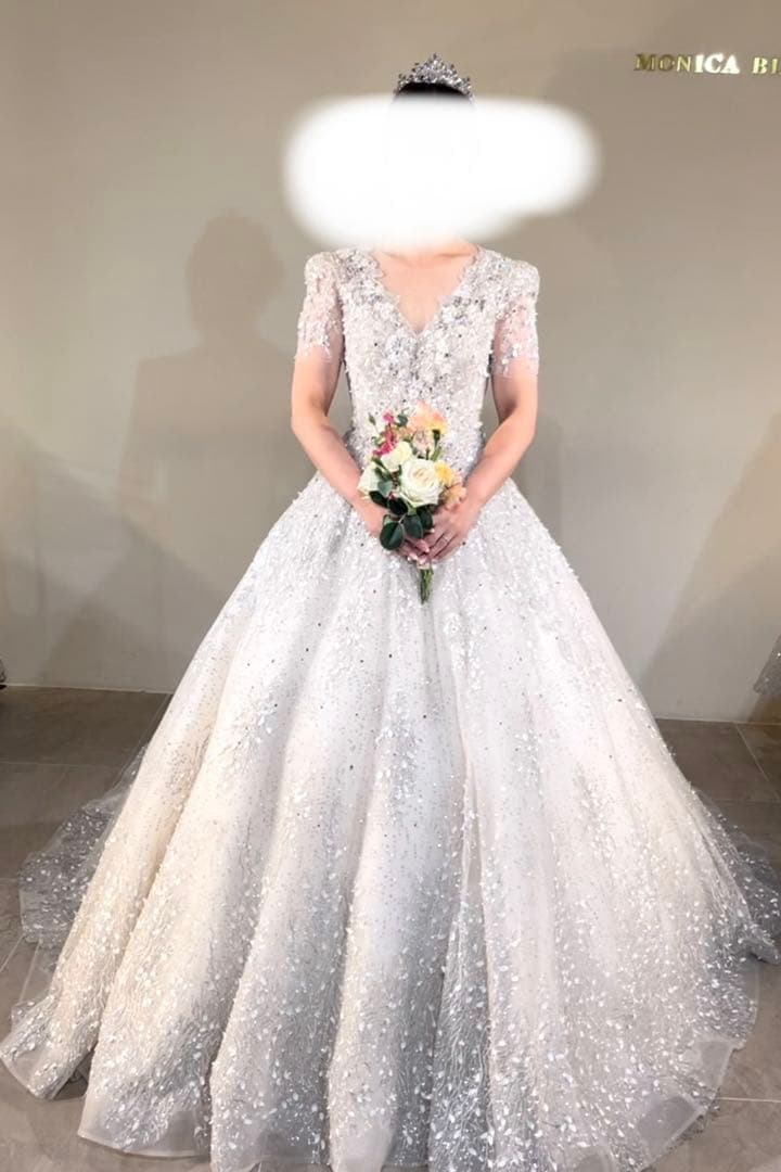 韓国ビジュドレス MONICA BLANCHE グリッタードレス