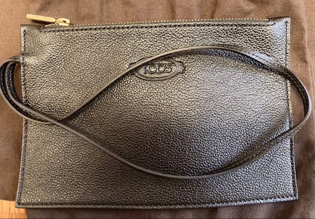 トッズ TOD'S タイムレス ミニ ショッピングバッグ ショルダー ブラック