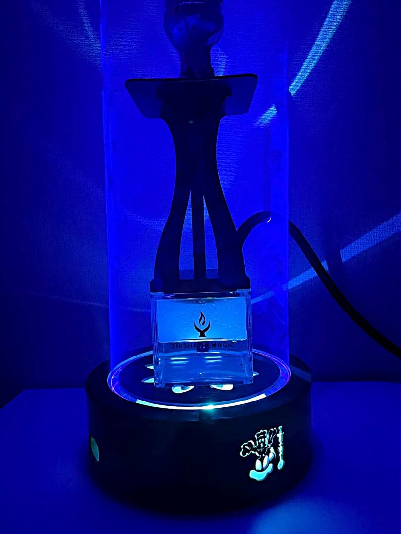 シーシャ シーシャ台　スタンド 台 本体 炭  水タバコ 台座 ブルー