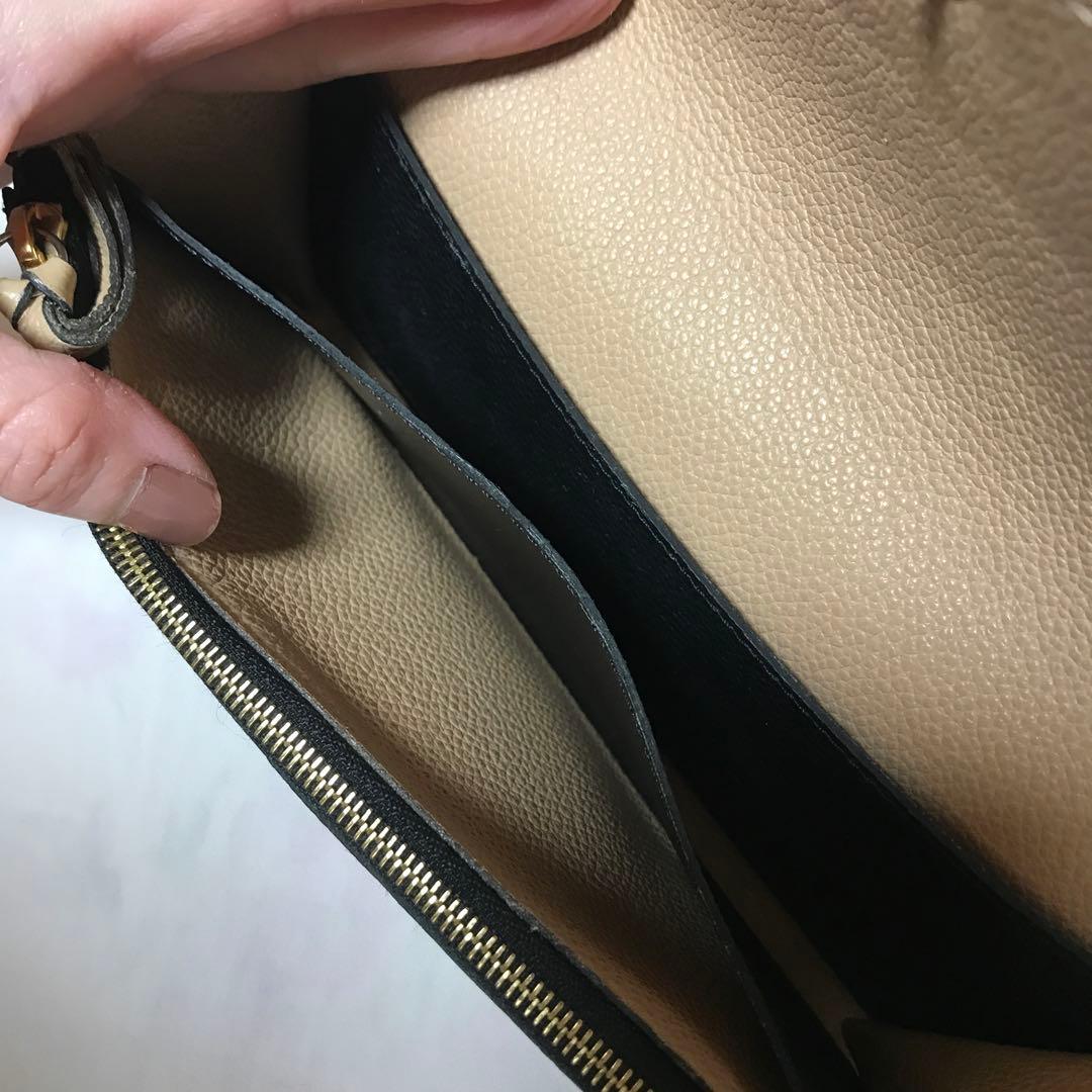Louis Vuitton ブラック レザー 長財布