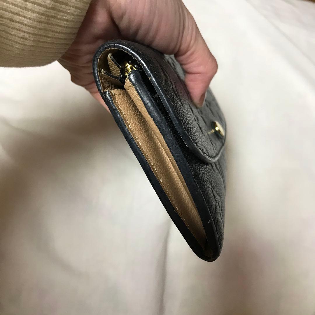 Louis Vuitton ブラック レザー 長財布