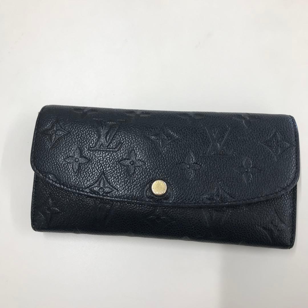 Louis Vuitton ブラック レザー 長財布