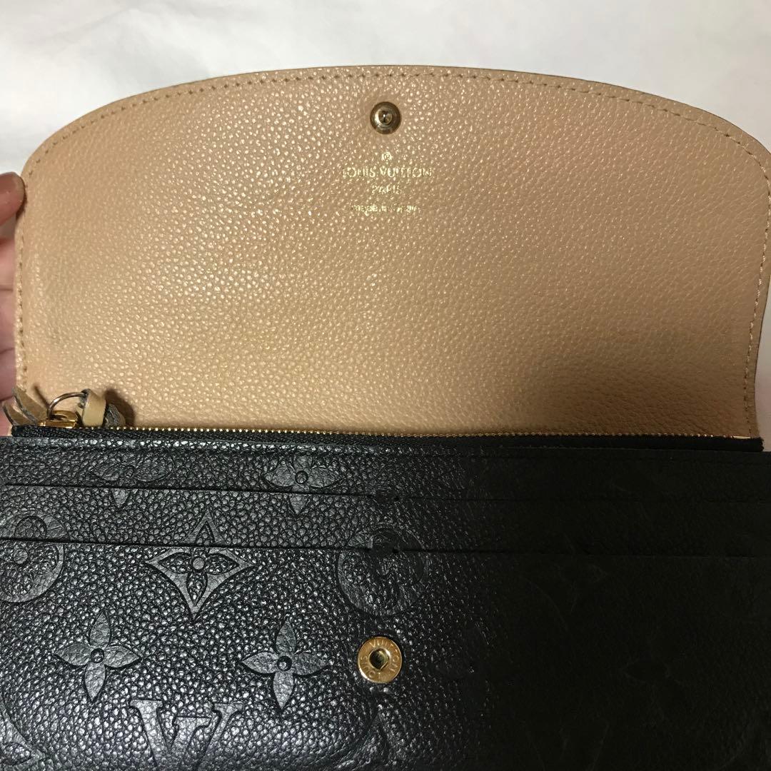 Louis Vuitton ブラック レザー 長財布