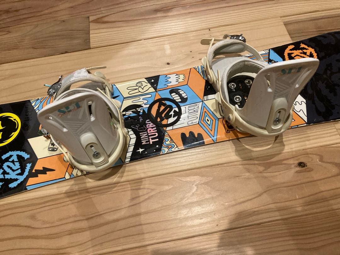 K2　キッズスノーボードセット　MINITURBO120cm　バイン付2点セット