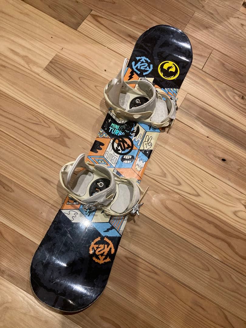 K2　キッズスノーボードセット　MINITURBO120cm　バイン付2点セット