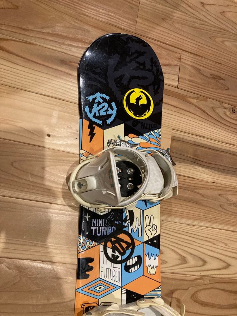 K2　キッズスノーボードセット　MINITURBO120cm　バイン付2点セット