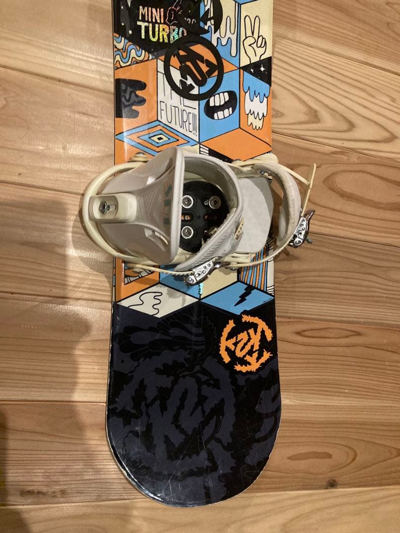 K2　キッズスノーボードセット　MINITURBO120cm　バイン付2点セット