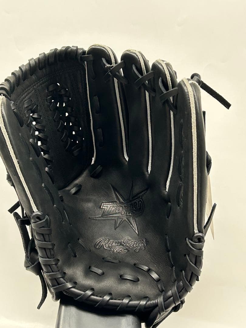 美品 Rawlings ピッチャー 右投 ビッグR 軟式グローブ ブラック