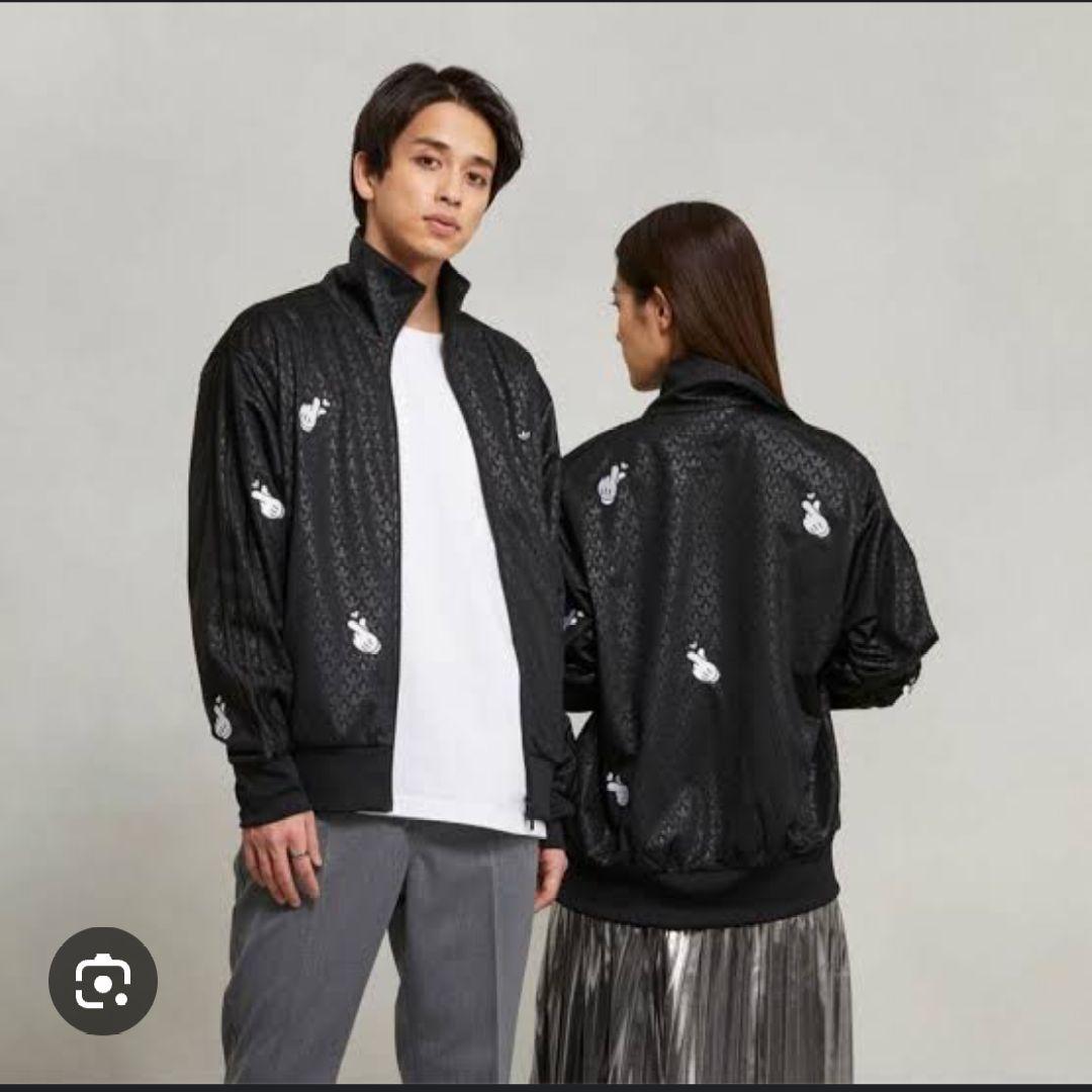 adidas ミッキー ファイヤーバード モノグラム 刺繍トラックトップ 上下