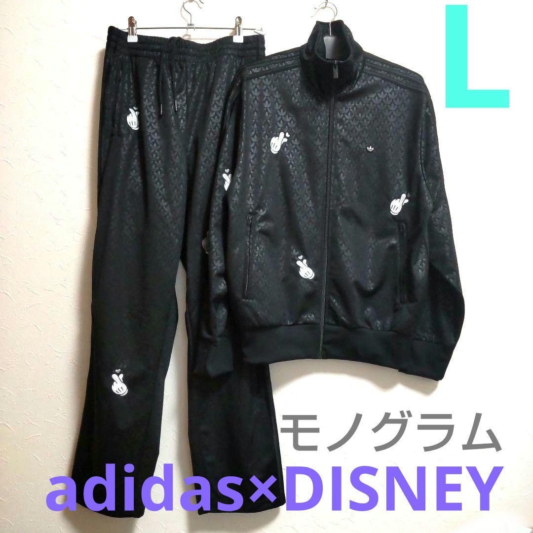 adidas ミッキー ファイヤーバード モノグラム 刺繍トラックトップ 上下