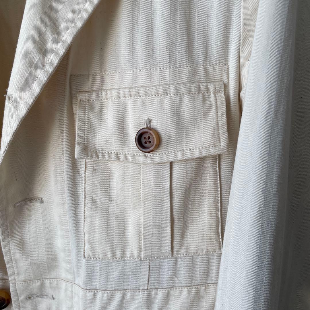 RR/アールアール サファリジャケット コットン　46 エクリュ