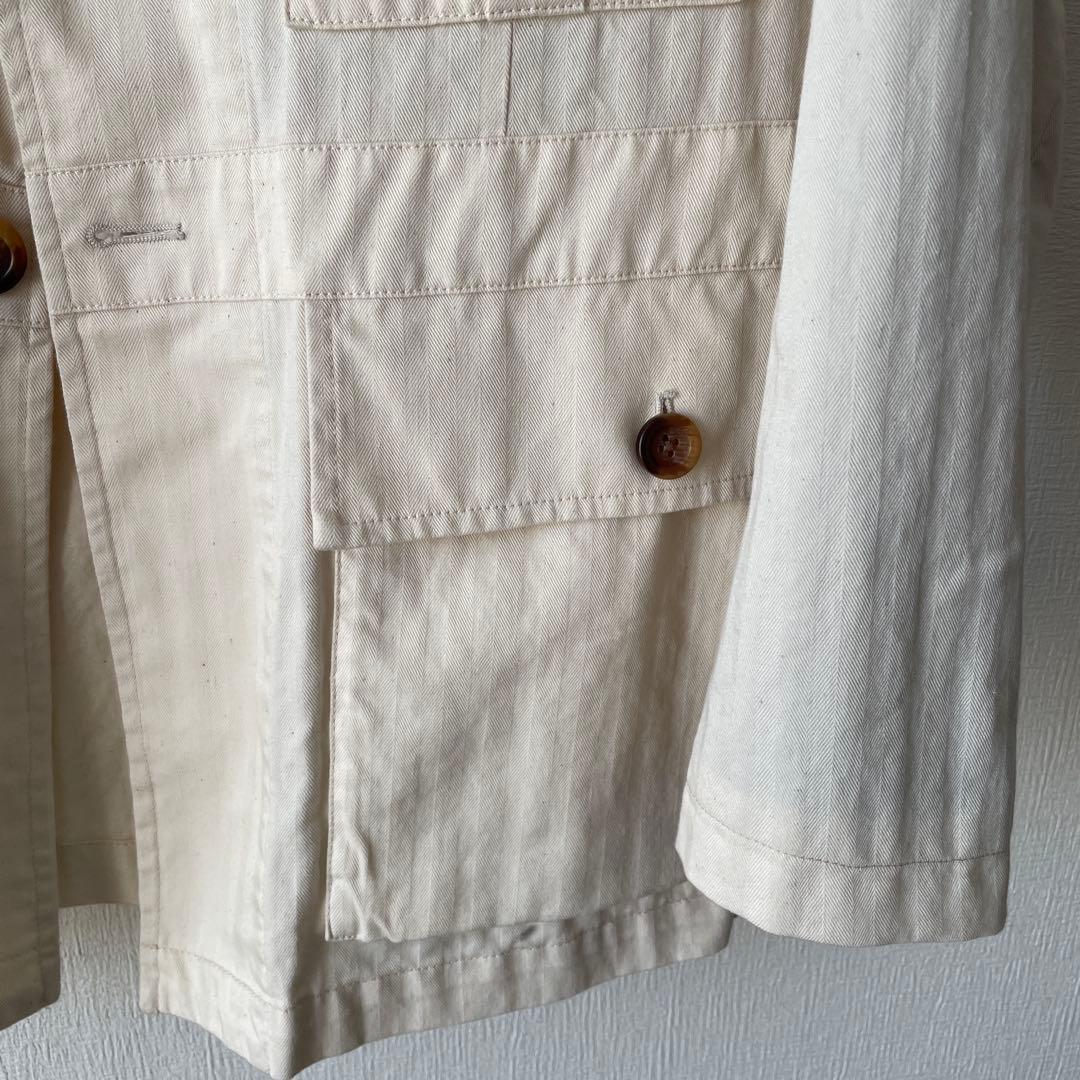 RR/アールアール サファリジャケット コットン　46 エクリュ