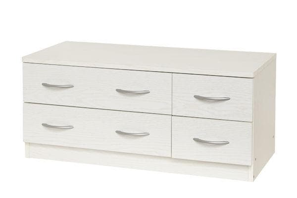 ローチェスト幅89.5 ホワイトオーク系 タンス 新生活 衣類収納（1174）