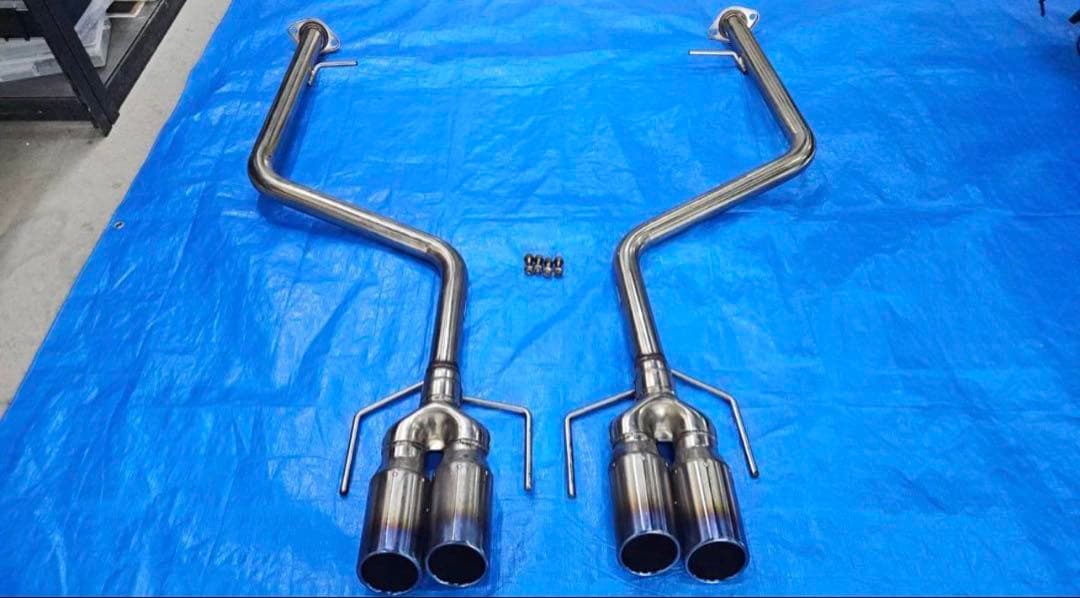 ステンレススチール デュアルテールマフラー